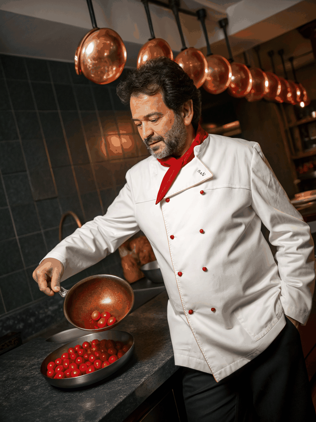Executive Chef Giovanni in the kitchen
